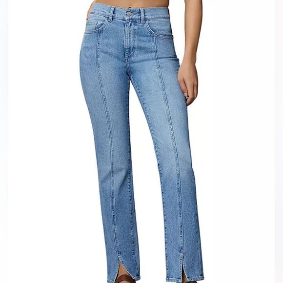 DL1961 Patti High Rise Straight Vintage Jeans in Sea View - Picture 1 of 9